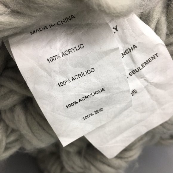 UGG Averil Thick Chunky Knit Seal Gray Throw Blanket Heavy Woven 50x70 NEW Tags - Picture 9 of 10